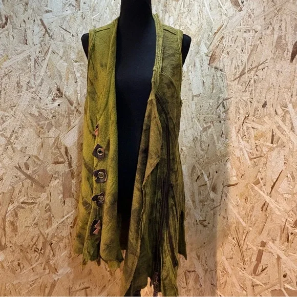Joyce Seppala Vest Boho Lagenlook Artsy Layered Tunic Fairy Grunge Festival - Picture 4 of 13